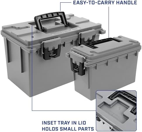 Sheffield 12755 Ammo Box Made in USA, Stackable Lockable Ammo Storage Box - Image 7