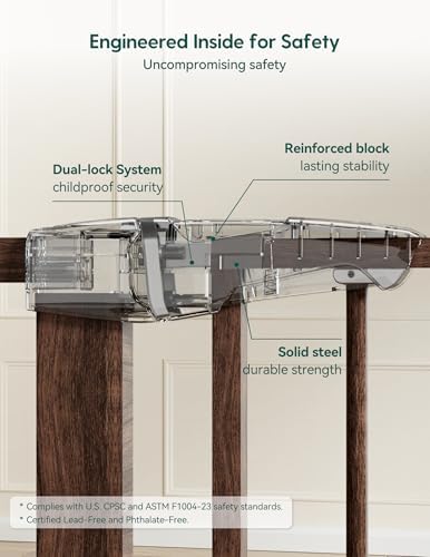 Babelio 26-40 in Pressure Mounted Baby Gate for Stairs, PressGuard Dog Gate - Image 4