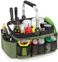 PGmoon Grill and Picnic Caddy, Small Foldable BBQ Caddy with Rotated Handle by PGmoon