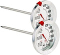 Escali AH1 2 Pack Oven Safe Meat Thermometers, Stainless Steel, Thermometer with 2.5 inch Large Dial, Oven and Grill Safe Temperature Gauge for Cooking, Roasting, Baking, Candy, Steak, Turkey by Unknown