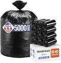 Delxo 55-60 Gallon Trash Bags, 5000 Count, 38×58' Large Black Garbage Bags by Delxo