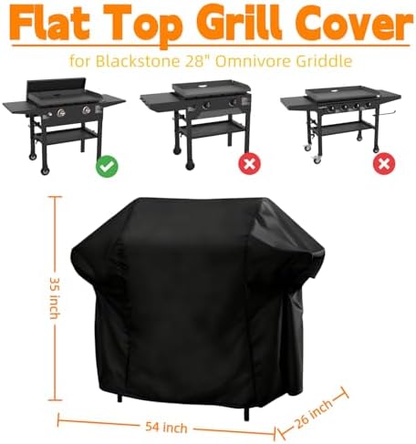 54 Inch Grill Cover for Black Stone 28" Omnivore Griddle 1883 Original - Image 2