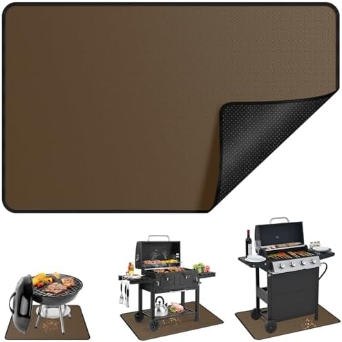 Anze Under Grill Mat for Outdoor Grill, 2.0mm Thickness, 4-Layer Fireproof by Anze