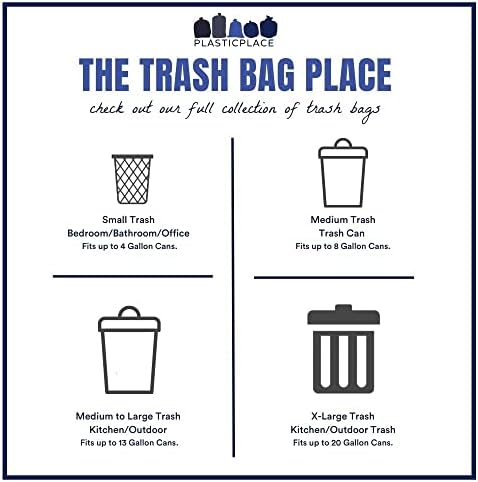 Plasticplace 40-45 Gallon Trash Bags │12 Microns │ Clear High Density Garbage Can Liners │ 40" x 48" (250 Count) - Image 5