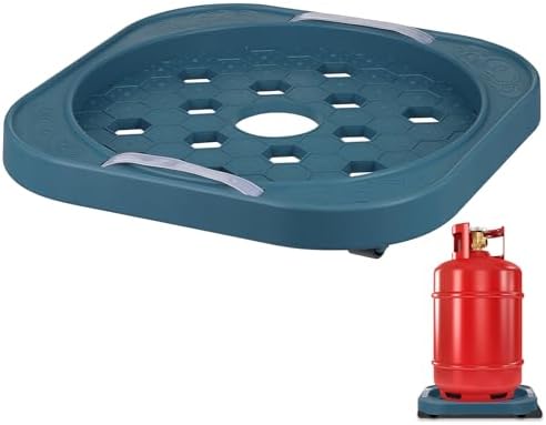 Propane Gas Tank Stand Tray with Wheels for 10lb 20lb Tanks by Anneome