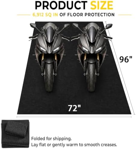 Heavy Duty Oil Spill Mat, Oil Mat, Garage Floor Mats for Under Car, 72"x96" - Image 2