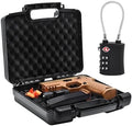 Kinghardcase 9mm Gun Case Lockable, TSA Approved Firearm Travel Case with TSA Lock, Pistol Case Hard Shell, Gun Safe for Handgun, Pistol, Revolver - Shockproof Gun Storage by Kinghardcase