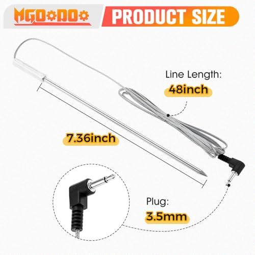 2Pcs Meat Temperature Probe for Expert Grill Commodore Pellet Grill Smoker - Image 2
