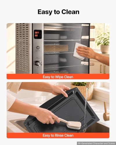 VEVOR Countertop Vertical Oven Brazilian Flame 5 Auto Rotating Skewers - Image 6