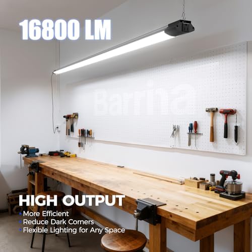 Barrina BS168 LED Shop Lights 8FT for Workshop, 168W 16800LM 5000K, 2 Packs - Image 2