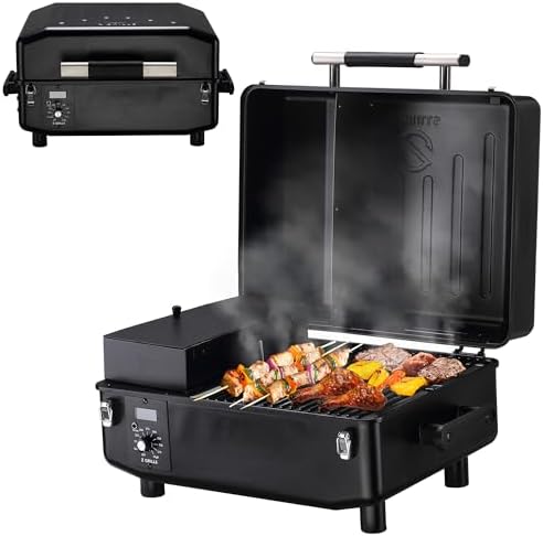 Z GRILLS 2026 200A Table Top Wood Pellet Grill, Pellet Smoker with PID V3.0 Controller, Meat Probes, 202 sq.in Cooking Area, Fit for RVs, Road Trips & Apartments by ZGRILLS