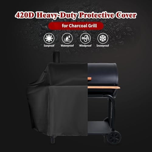 Charcoal Grills Cover for Royal Gourmet CC1830W 30 Barrel - Image 2