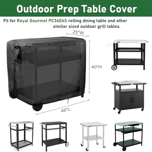 Prep Table Cover 46" for Expert Grill Outdoor Food Prep Cart - Image 2