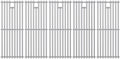 9MM 16517 Grill Grates Replacement for Bull Grill Replacement Parts, BBQ Bull Brahma 5 Burner 57568, 57569, 57568CE, 19” Lion Premium 40” 4 Burner L90000, 90000, 65073 Stainless Steel Grids by Cozilar