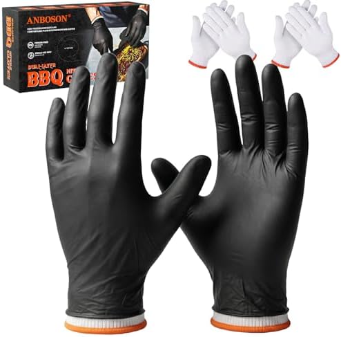 ANBOSON BBQ Gloves,Disposable BBQ Gloves Heat Resistant Cooking by WELCOMEANBOSON
