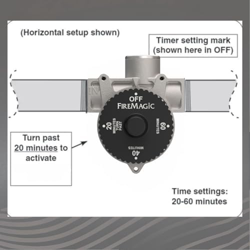 Fire Magic 1-Hour Shutoff Timer, 100,000 BTU Natural/Propane Gas Timer, Accommodates 1/2" NPT Piping, SKU 3092D - Image 6