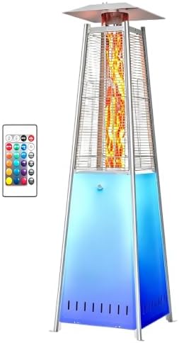 OLIXIS LED 42000 BTU Pyramid Patio Heater, Outdoor Heater by OLIXIS