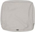 Classic Accessories Montlake Water-Resistant 19 x 20 x 4 Inch Outdoor Back Cushion Slip Cover, Patio Furniture Cushion Cover, Heather Grey, Patio Furniture Cushion Covers by ClassicAccessories