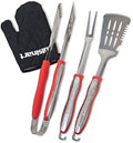 Cuisinart 3‑Piece Stainless Steel BBQ Grilling Tool Set with Grill Glove – Outdoor Grill Accessories, Perfect Grilling Gift for Men, Dads & Grill Masters, CGS-134 by Cuisinart