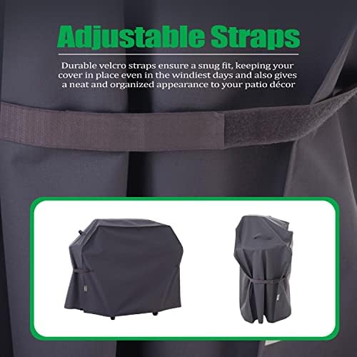 F&J Outdoors Grill Covers BBQ Covers, Grey, 63" W x 27" D x 47" H - Image 6