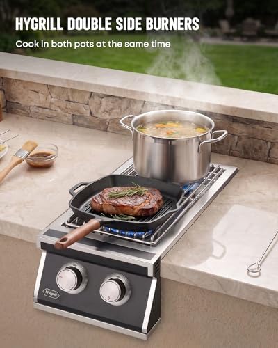 Hygrill Double Side Burners, Natural Gas Built-in Burners for Outdoor Grill - Image 4