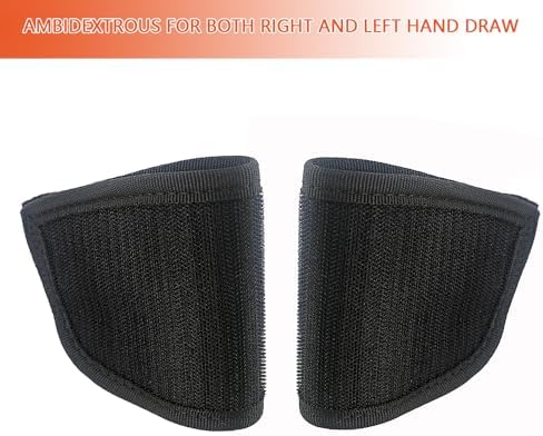 Hook and Loop Pistol Holster with Adhesive Backing Gun Bag Pouch Accessories Universal Handgun Holster Storage Mount Inside Gun Safes Door - Image 3