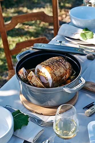 Staub Round Cocotte - 4Qt - Graphite Grey - Image 6