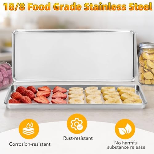 Freeze Dryer Trays, Medium Metal Trays(5 Pcs) - Image 3