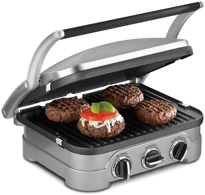 Cuisinart Panini Press and Grill, 1500W 5-in-1 Griddler, Dishwasher-Safe by Cuisinart