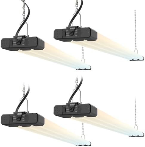 JESLED LED Shop Lights 4FT 7500LM, 3CCT & 3 Wattage Adjustable, ETL by JESLED