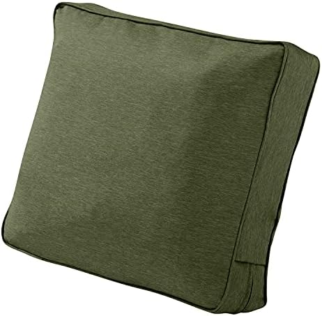 Classic Accessories Montlake FadeSafe Patio Lounge Chair/LoveSeat Back Cushion, 21 x 15 x 4 Inch, Heather Fern, Patio Furniture Cushions by ClassicAccessories