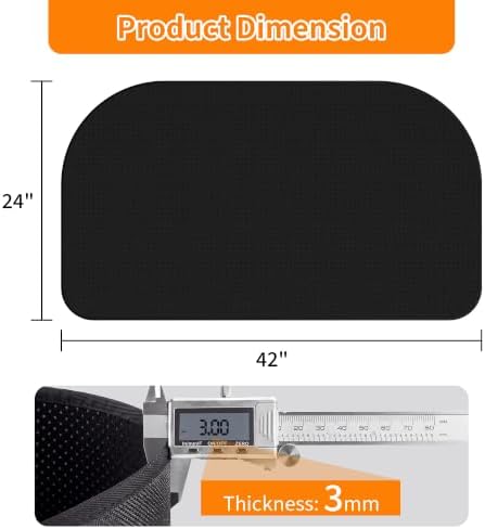 42 inch Fireproof Fireplace Mat, Under Grill Mats for Outdoor Grill Patio - Image 4