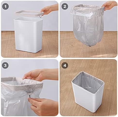 2 PACK - Slim Touchless Bathroom Trash Can - Smart Trash Can Motion Sensor - Image 6