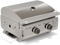 Electactic 20000 BTUs Portable Tabletop Gas Grill, 2 Burners Propane BBQ by Electactic