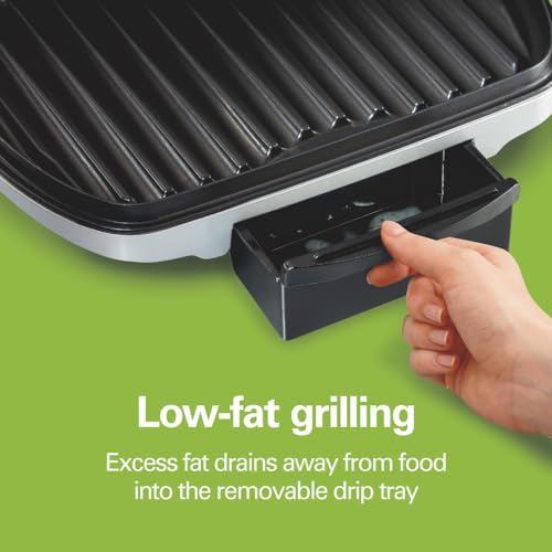 Hamilton Beach Electric Indoor Grill With Large 90 sq. in. Cooking Surface - Image 3