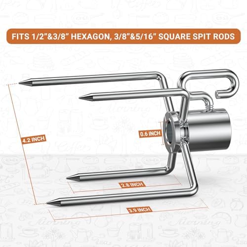 onlyfire 6002 Rotisserie Meat Forks for Grills, 1 Pair - Image 3