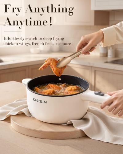 Dezin 2L Hot Pot Electric, Non-Stick Electric Pan, 700W Adjustable Power - Image 2