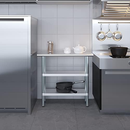 Stainless Steel Work Table with Second Undershelf (14x36) - Image 4