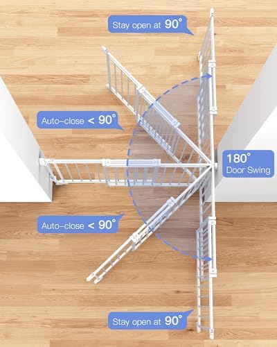 Baby Gate for Doorways&Top/Bottom of Stairs, 31-54"W Heavy Duty Dog Gate - Image 6