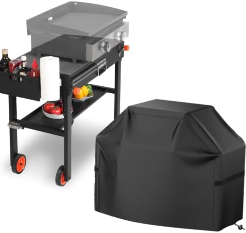 EUTRKei Grill Table & Table Cover, Blackstone Griddle Table with Cart Cover by EUTRKei