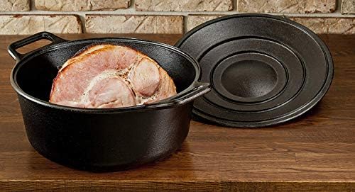 Lodge BOLD Pre-Seasoned Cast Iron Dutch Oven with Lid, 7 Quart - Image 5