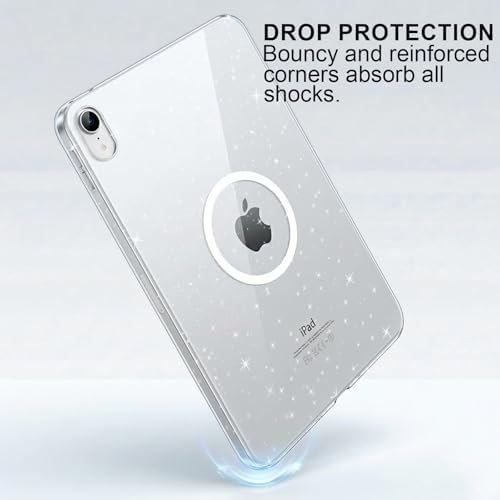 Clear Glitter Magnetic Ring Case for iPad (A16) 11th/10th Generation - Image 6