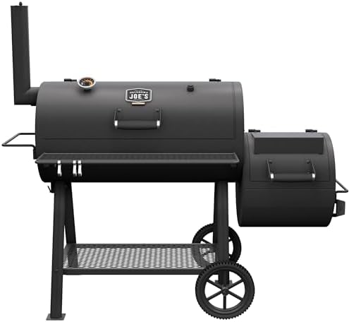 Oklahoma Joe's Highland Offset Charcoal Smoker and Grill with 900 sq. in. Cooking Area in Black by OklahomaJoes%C2%AE