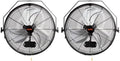 VEVOR 18 Inch Industrial Wall Mount Fan 2PCS High Velocity 4000 CFM Black by VEVOR