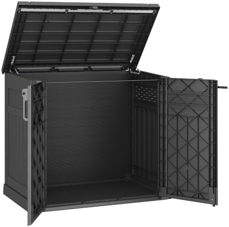 Outside Outdoor Storage Cabinet 51 Cu Ft, Pool Patio Storage Box by Unknown