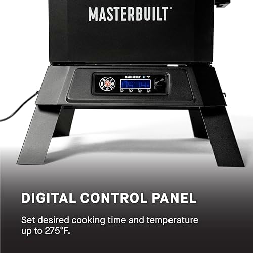 Masterbuilt®710 WiFi Digital Smoker, Vertical Design, 711 Cooking Sq. Inches, 4 Chrome Coated Smoking Racks, Wood Chip Loader, Electric Fuel Source to Plug in and Start Cooking, Black Model MB20070924 - Image 2