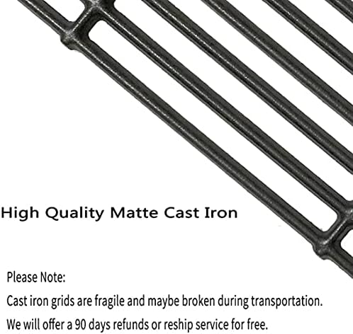 C6505A(4-Pack) 19 3/4" Cast Iron Cooking Grid Grates Replacement for Chargriller 2121, 2123, 2222, 2828, 3001, 3008, 3030, 3725, 4000, 4208, 5050, 5072, 5252, 9020 - Image 3