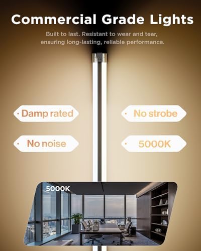 Sunco 10 Pack LED Shop Lights 4FT, Plug in Linkable, White, 40W=150W - Image 5