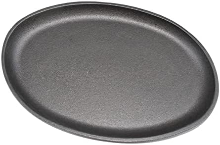Cast Iron， Pre Seasoned Skillet/Sizzler Oval 13" x 10" W/o Handle - Image 3