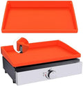 17 Inch Griddle Cover Mat for Blackstone Griddle, Full Wrap-Around Protection Griddle Accessories, Food Grade Silicone Grill Mat, Orange by Jacooxi